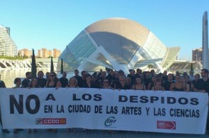 Concentración de trabajadores de CACSA para protestar antes de las negociaciones. | Twitter.