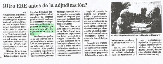 Recorte de prensa de El Mundo (24/03/2013).